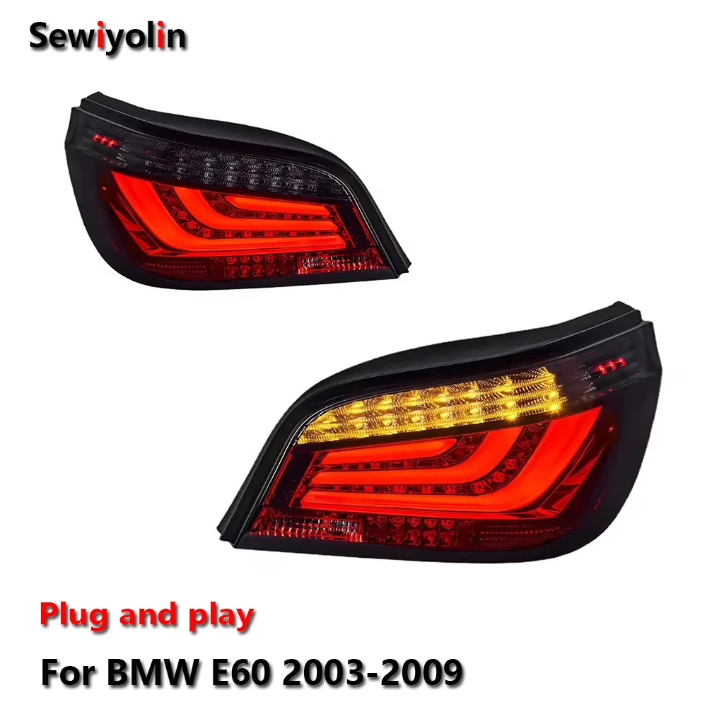 

Car Accessories LED Tail Lights For BMW E60 2003-2009 Lamp Auto DRL Fog Rear Trailer lamps Turning Signal Voiture Plug And Play