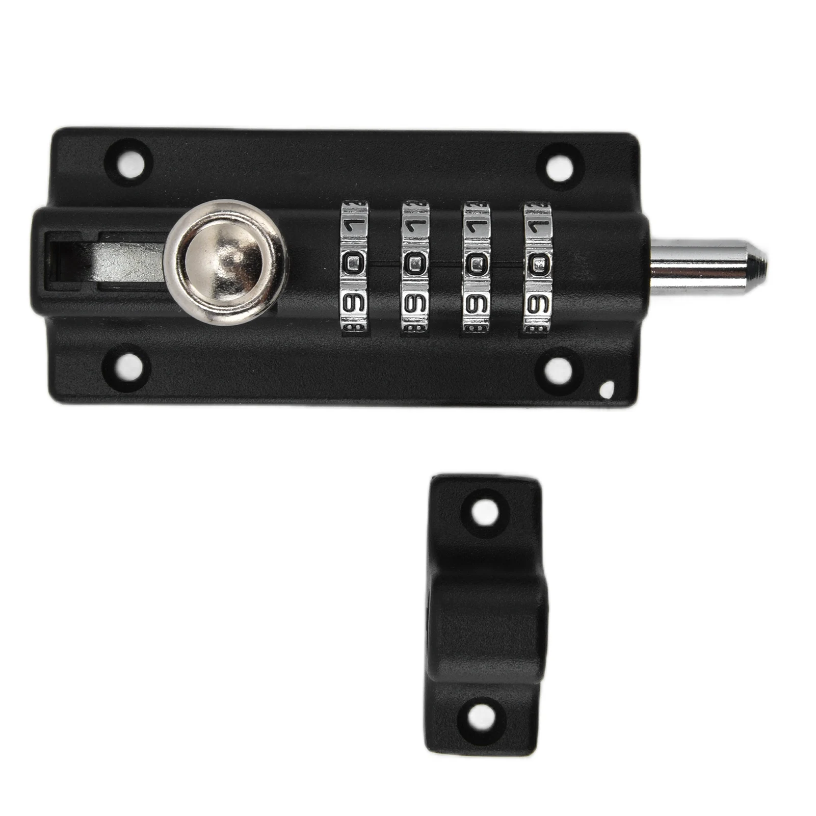 Description Picture 2 of itemCombination Bolt Lock Stainless Steel 4 Digit Pin Code Door Combination Slide Latch Lock with Screwdriver Keyless Door Security