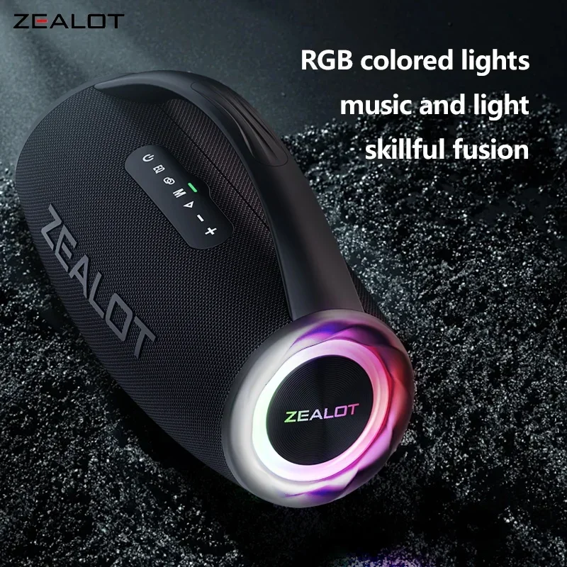 新品未開封　ZEALOT 80W ワイヤレススピーカー 16000mAh ZEALOT S97M Portable Bluetooth Speaker 80W Powerful Bass