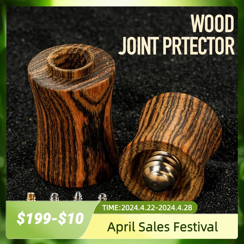 Solid Wood Joint Protector Ebony Bocote Rosewood Radial Pin 5/16-14 3/8-11 3/8-10 Wavy Pin Uni-Loc Joint Caps Billiard Accessory beeswax furniture polish spray 120ml all natural wood cleaner and protector wood polish for floors cabinets tables