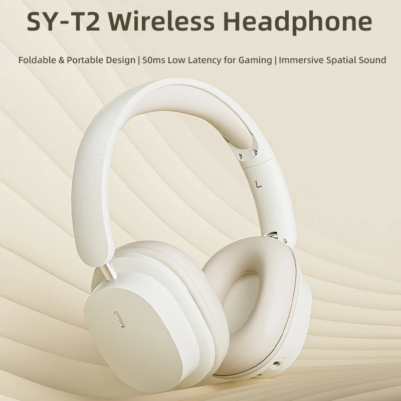 

SY-T2 Wireless Bluetooth Headphones With Microphone Support TF Card Detachable Cable Handfree Pc Gamer Girl Gaming Earphone Bass