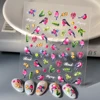 Magpie Bird 5D Nail Stickers Semi-cure Gel Nail Sticker Gel Nail Wraps 2