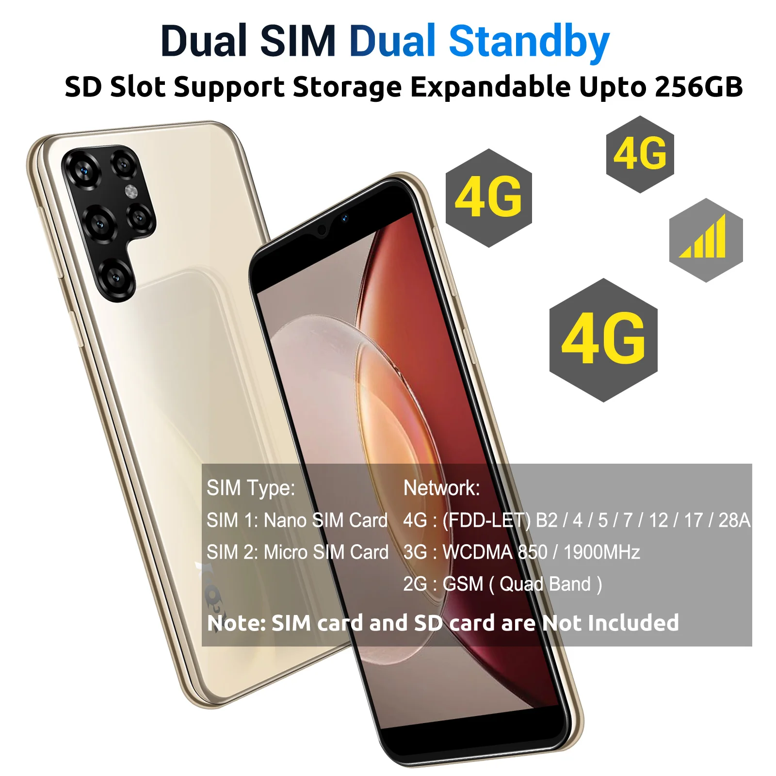 XGODY X60,6.0 inch,Smartphone Android,2+16GB ROM,Android,Dual SIM,3000mAh,Mobile phones,Quad Core,4G Cellphones,with Case Films 4