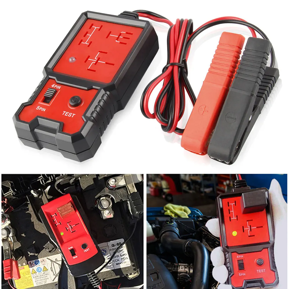 

Universal For Auto Battery Checker Alternator Analyzer Diagnostic Tool Car Relay Tester 12V Electronic Automotive Relay Tester
