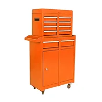 Rolling Tool Cart Toolbox Drawer Cabinet Shelf Wheels Metal Storage Organizer Chest Racks Hooks 230LBS Capacity Steel Durable 1
