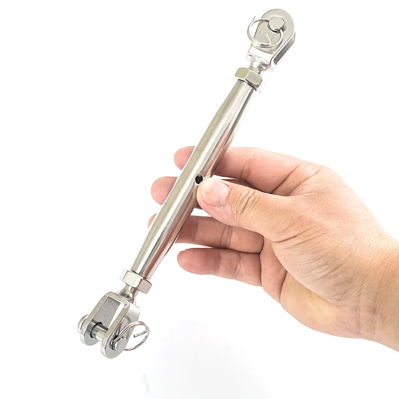 Marine Sailboat 316 Stainless Steel Rigging Screw Closed Body Jaw Turnbuckle,Wire Rope Tensioner Length Adjuster Clamps M5-M16
