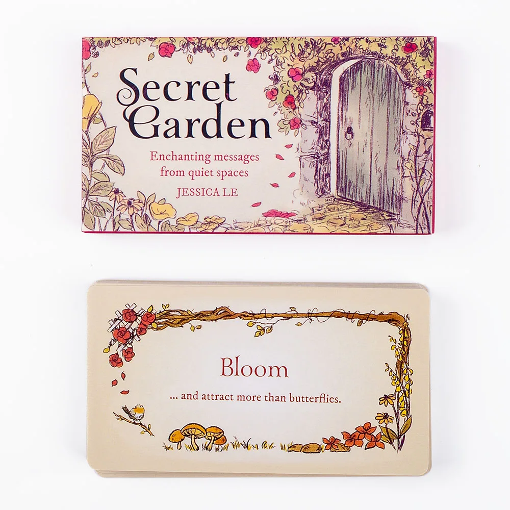 Enchanting Secret Garden Board Game - 40 Charming Cards with Inspirational Garden Magic