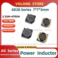 10Pcs CDRH6D28 Power Inductor 2.2UH 2R2 3.3UH 4.7UH 6R8 10UH 15UH 150 22UH 33 47 68UH 680 100UH 101 220U 221 330UH 331 470UH 471