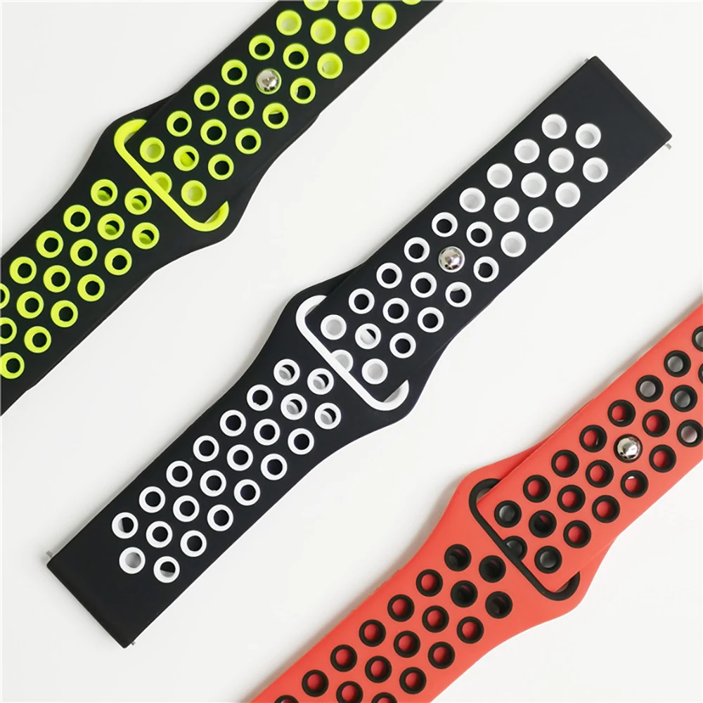 Versatile 22mm Silicone Watch Band - Premium Strap