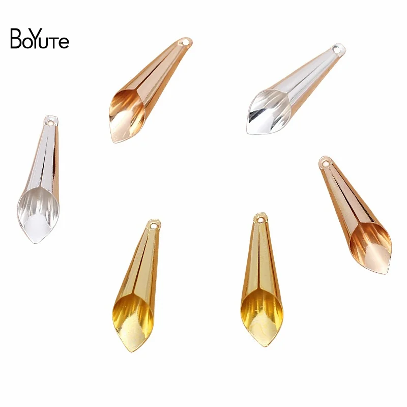 

BoYuTe (100 шт./лот) 8*25 мм Металлические железные концевые заглушки с кисточками трубка «сделай сам» ювелирные аксессуары ручной работы
