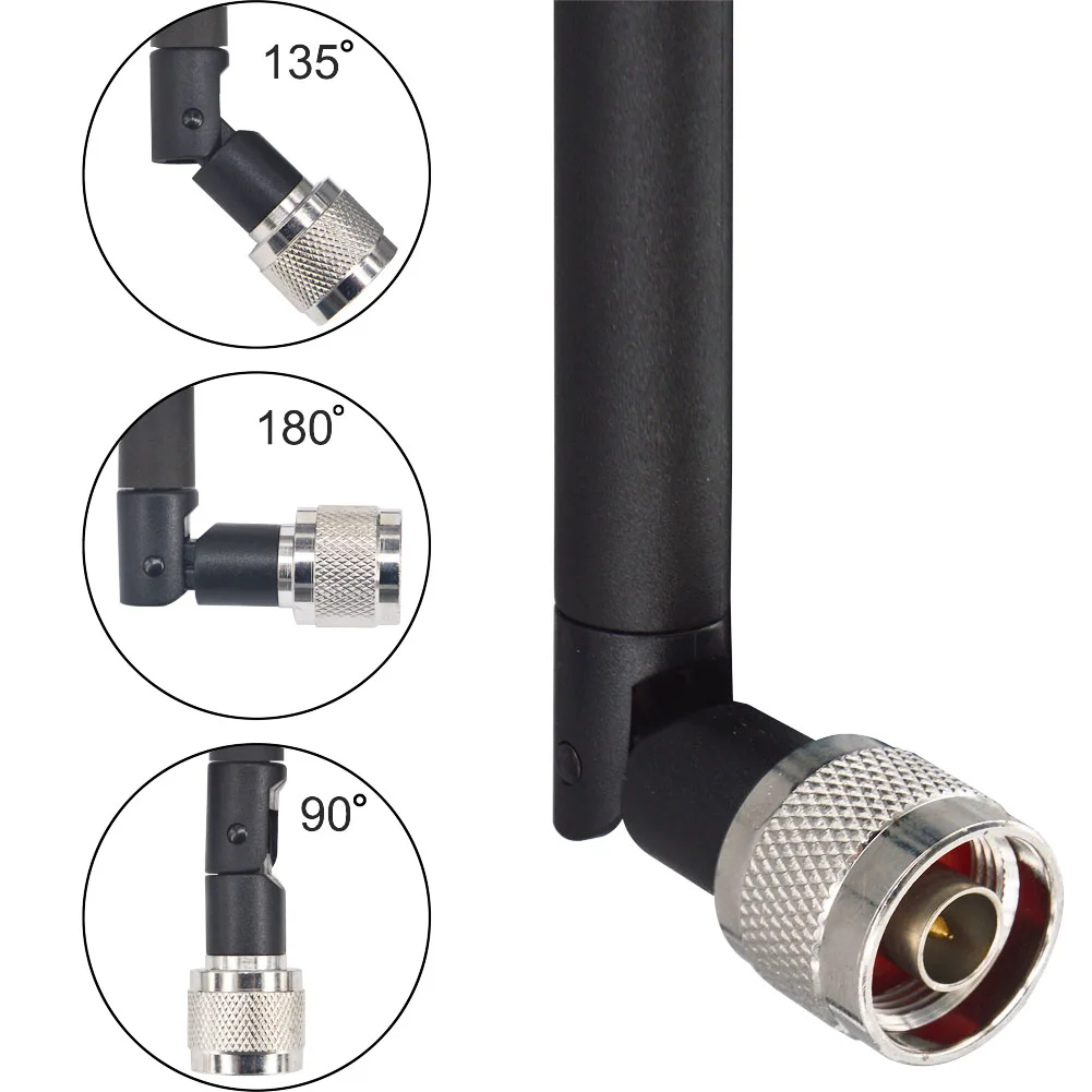 9dBi 698-960/1700-2700Mhz 4G LTE Antenna N Plug Connector Nickelplated for Wireless WiFi Router