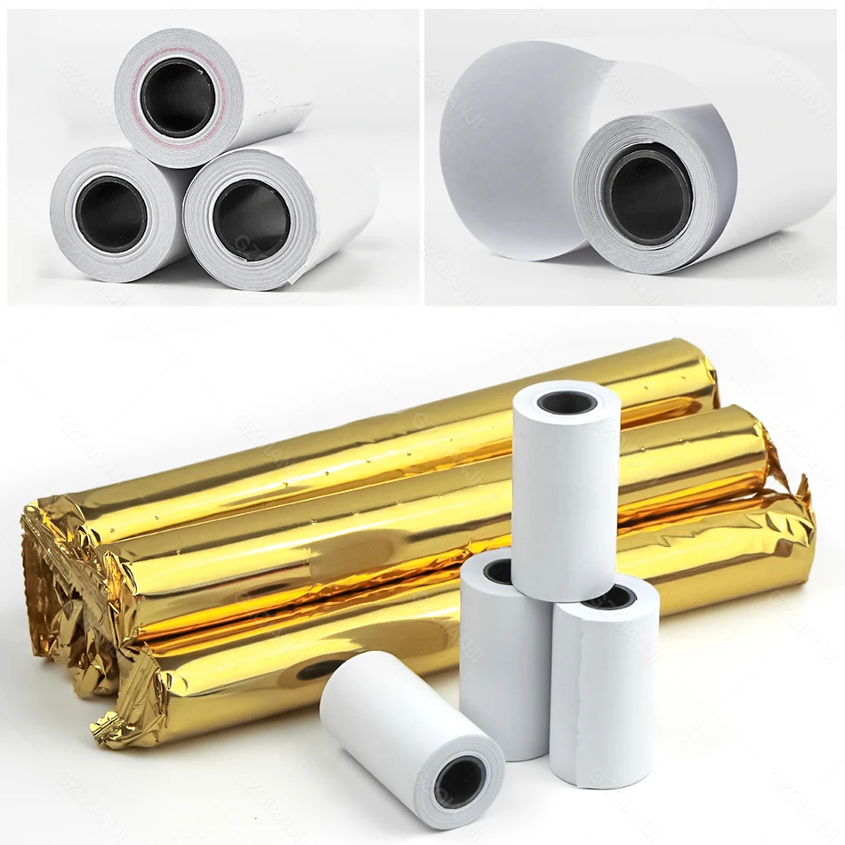 58*30mm Thermal Paper Rolls White for Children Camera Instant Printing 57MM Photos Printer Replacement Papers for POS Printer