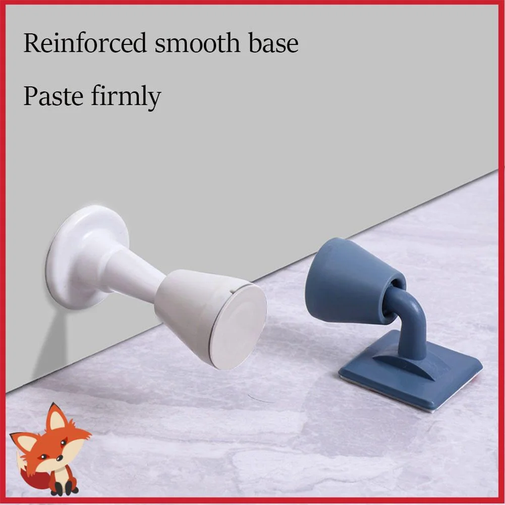 Silicone Door Stopper Self Adhesive Strong Suction Wall Protectors Hidden Mute Anti Collision Floor Holder