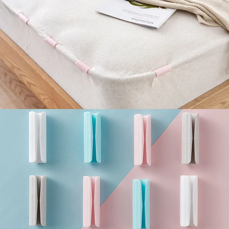 4/8/24Pcs Set Bed Sheet Clip Mattress Grippers Fasteners Non-slip Blanket Gripper Fixing Clip Holders Clamps Coverlet Holder 6