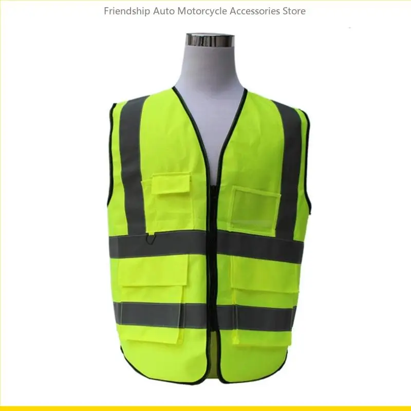 SZCH Yellow Reflective Vest Lightweight and Breathable High Visibility Vest Be Seen & Stay Safe in Low Light Conditions