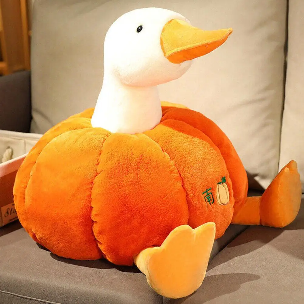 Funny Plush Pumpkin Duck Halloween Party Favors Goose Cartoon