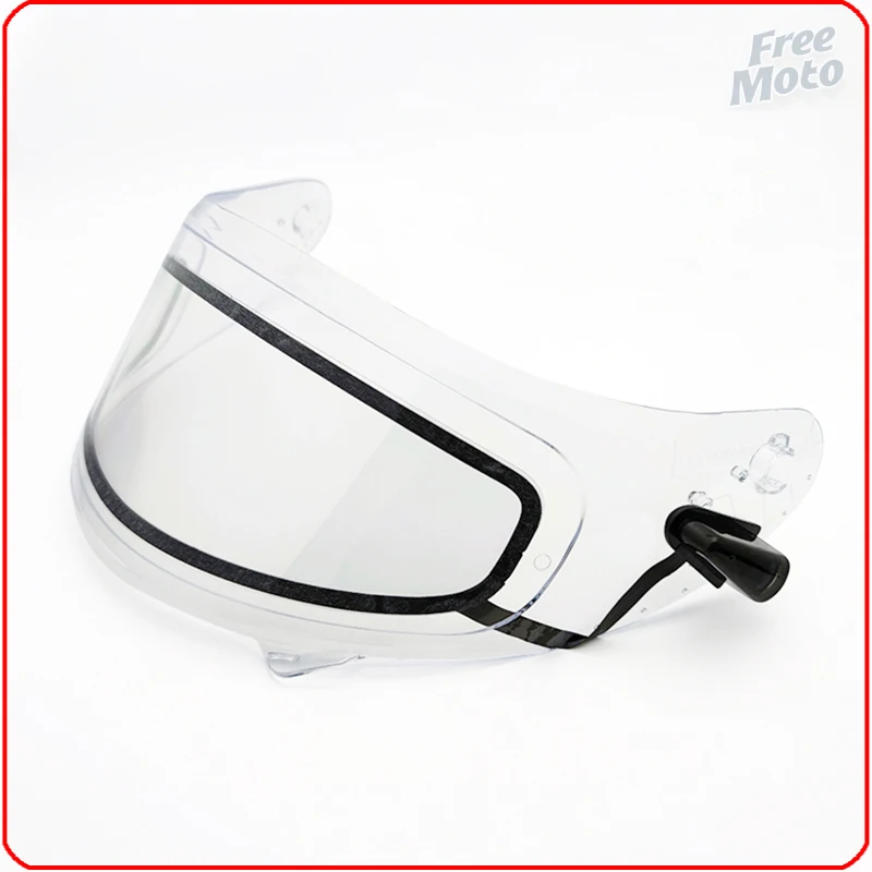Visière de casque anti-buée pour moto, chauffage électrique ultra-clair,  lentilles longues, Tecfilm - AliExpress