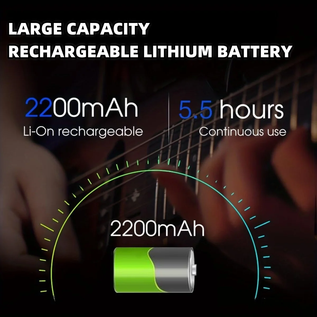 Electric Guitar Practice Amp Aroma TG-08 10W Bluetooth 5.3/5-Channel Reverb/Delay Effects 20 Drum Rhythms / 5.5H Working