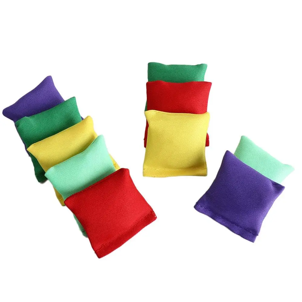 Parent-child Sandbag Throwing Toys Physical Training Interactive Games Mini Bean Bags Sandbag 10pcs/set Outdoor Sports Toys