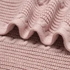 Solid Color Newborn Baby Swaddle Blankets Breathable Knitwear Infant Security Blankets Soft Acrylic Toddler Receiving Blankets 4