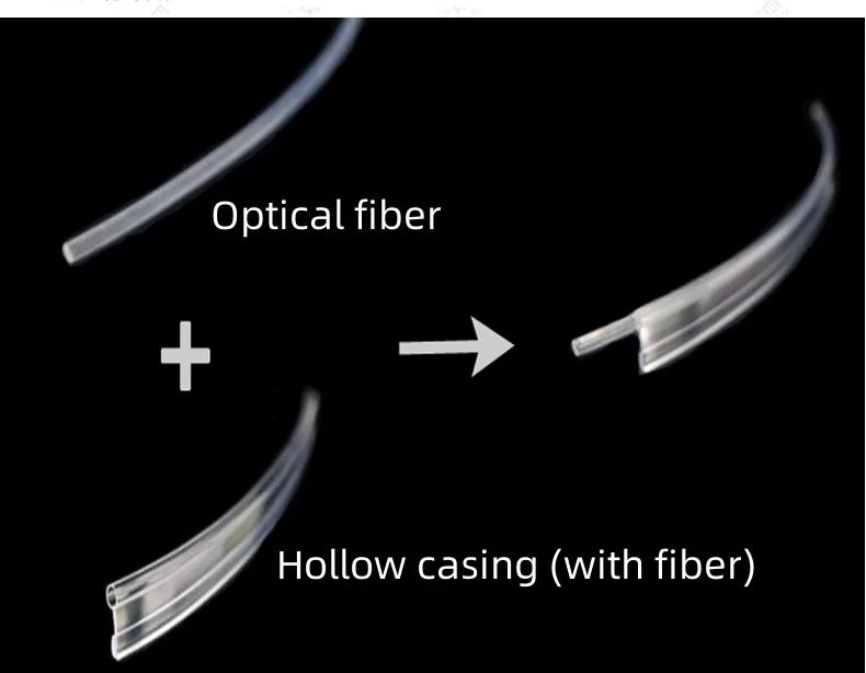 Solid Core Pmma Optic Fiber Plastic Transparent Skirt Side Glow Cable 2.5mm 3mm 4mm 5mm 6mm For Car Decorative Lighting