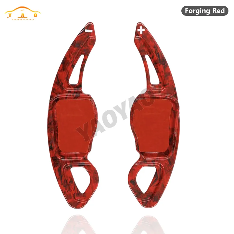 2PCS ABS 카본 파이버 시프트 패들 (폭스바겐 골프 5 MK5, 골프 6 MK6 gti 스티어링 휠 패들 시프트 카본 스티커 액세서리)