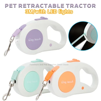 Automatic Retractable Extendable Dog Leash 3M 1