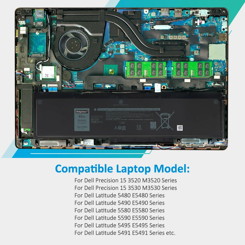 DELL Precision 3520 3530 Para DELL Latitude