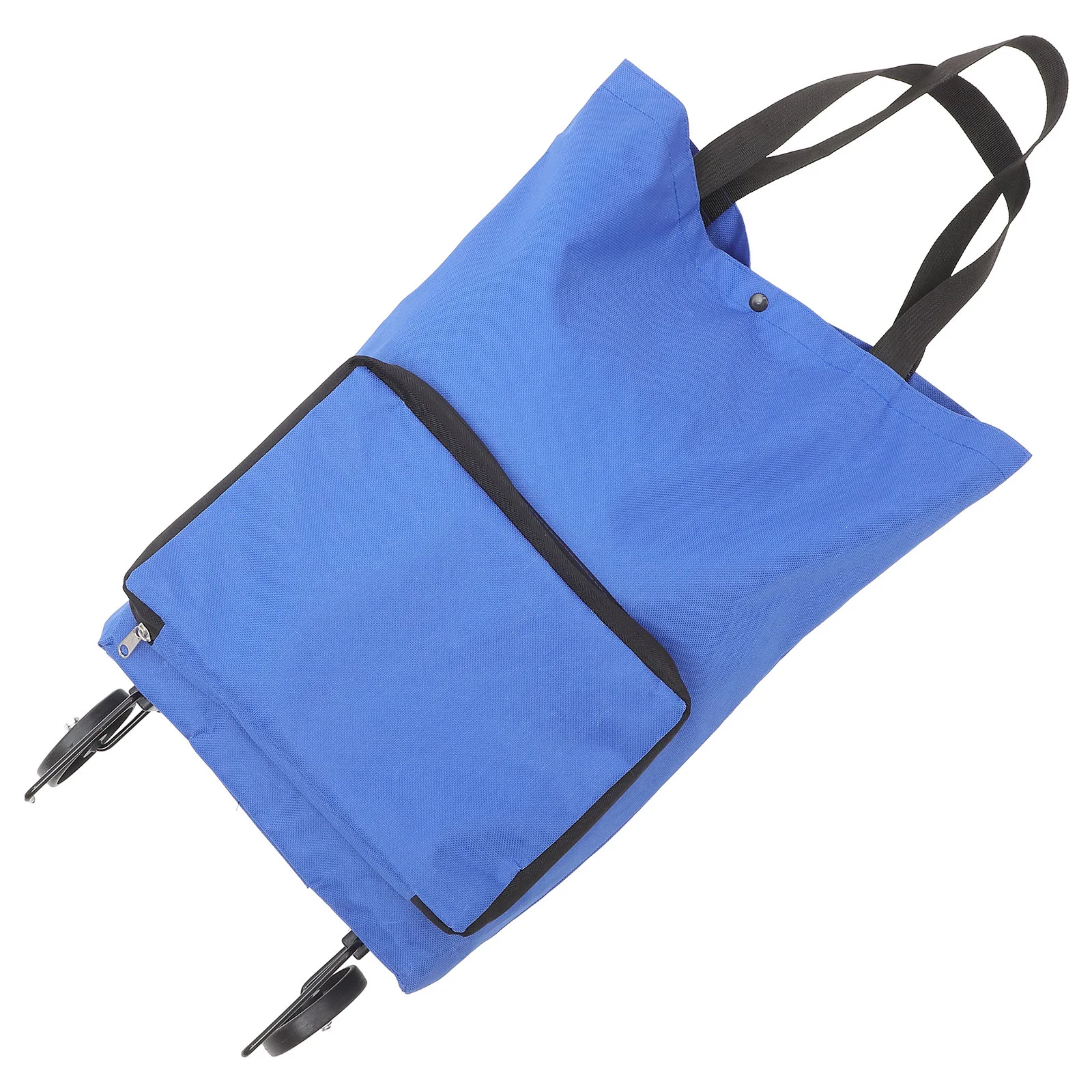 

Homsfou Foldable Shopping Bag Wheels Collapsible Shopping Cart Shopping Trolley Bag