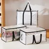 Transparent Storage Bag Large Capacity Blanket Toy Sundries Clothes Organizer Dust Proof and Moisture Moving Luggage Bags 1