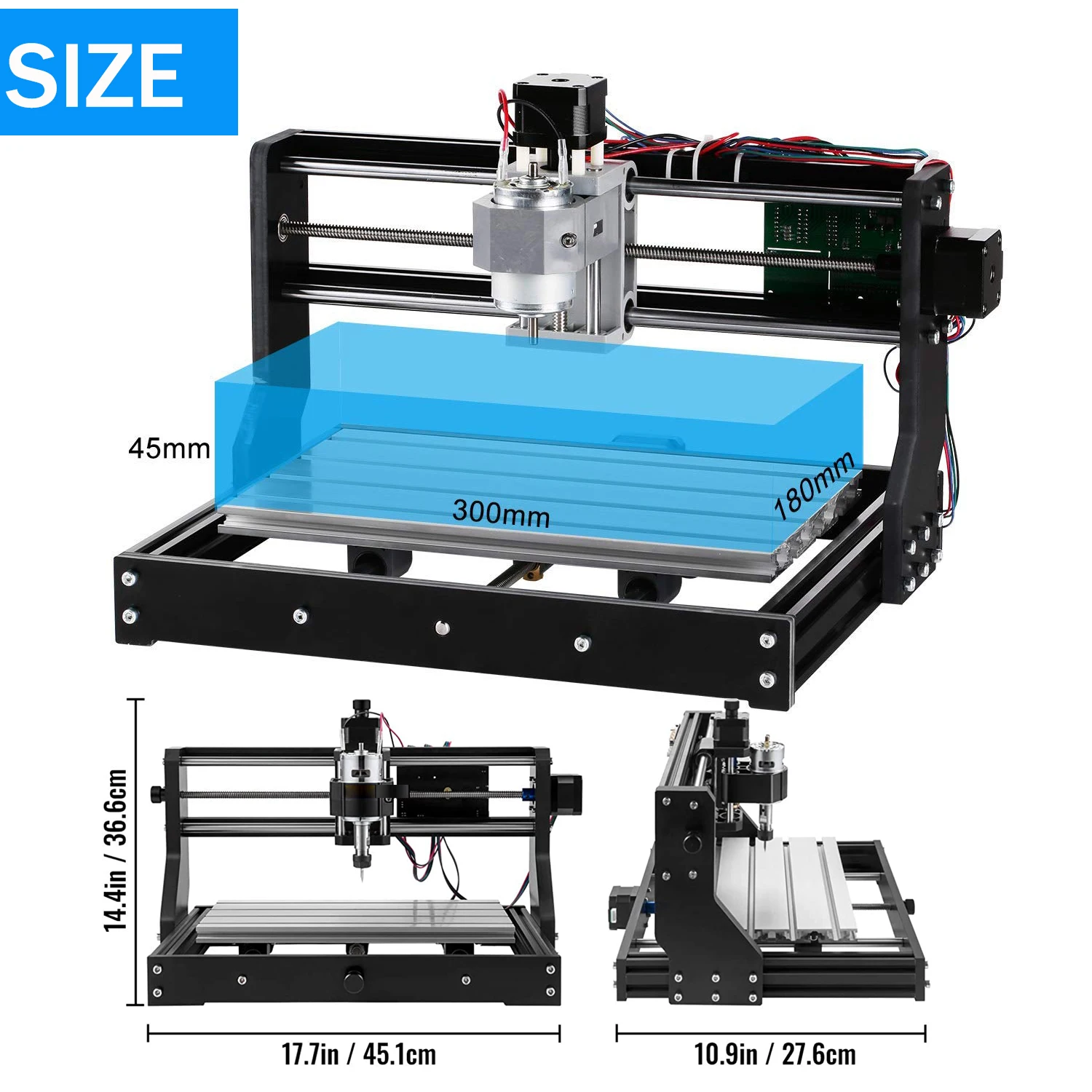 VEVOR CNC 3018-PRO 3 Axis CNC Router Kit GRBL Control with Offline