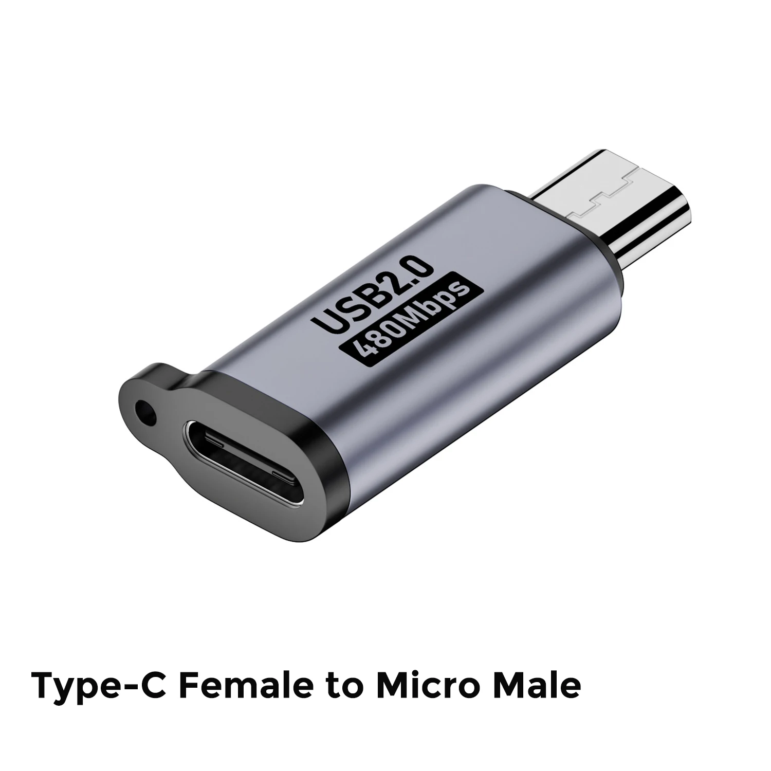 High-Speed Type C Female to Mini USB Male Adapter for Fast Charging and Data Transfer