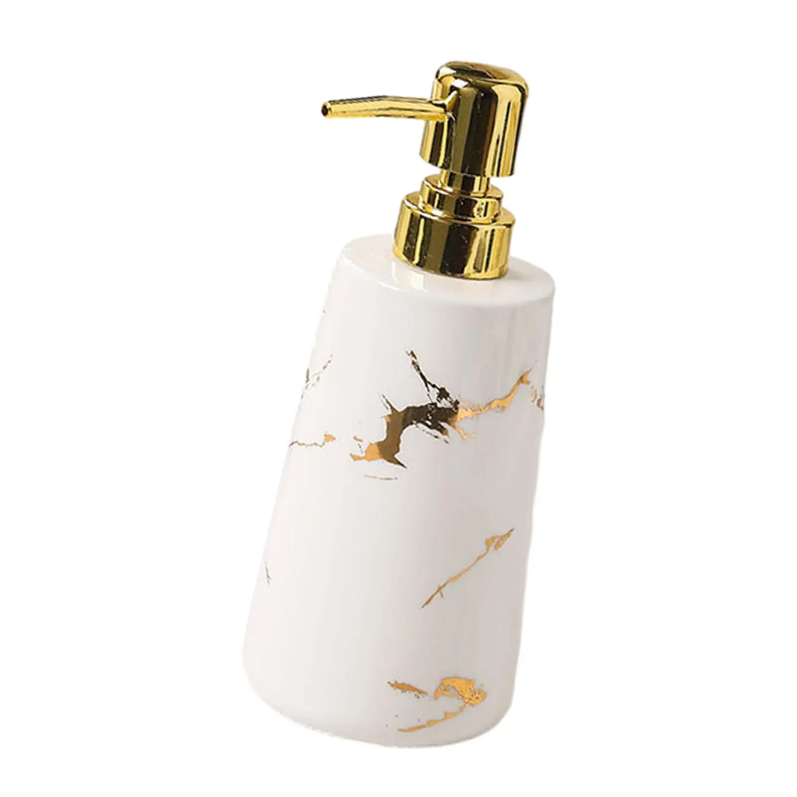Soap Dispenser Stylish 500ml/17oz Sturdy Empty Ceramic Liquid Hand Soap Dispenser for Home Bathroom Hotel Laundry Countertop