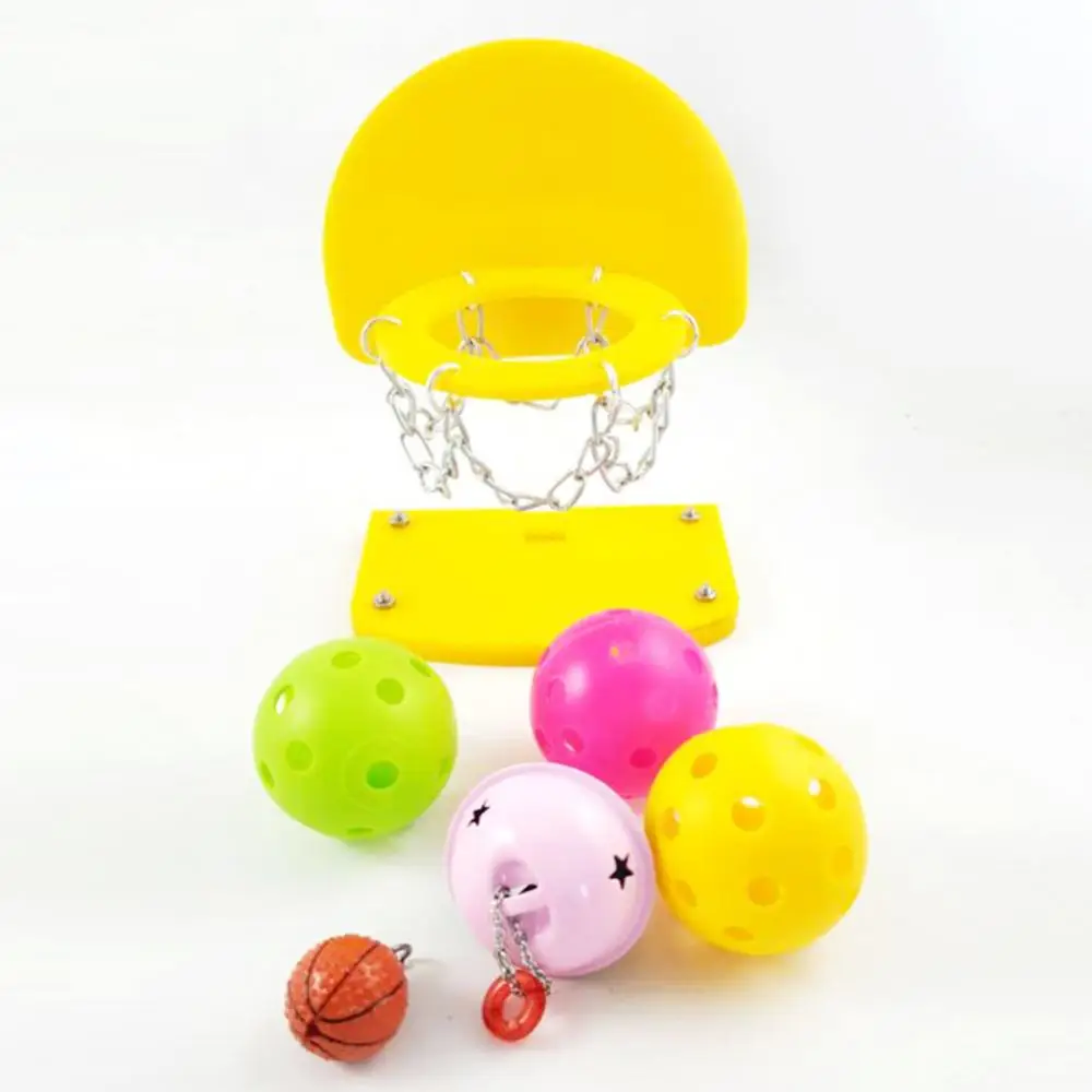 Toy Mini Parrot Toy Basketball Stands Hoop Pet Bird Parrot Toys Parakeet Budgie Cockatiel