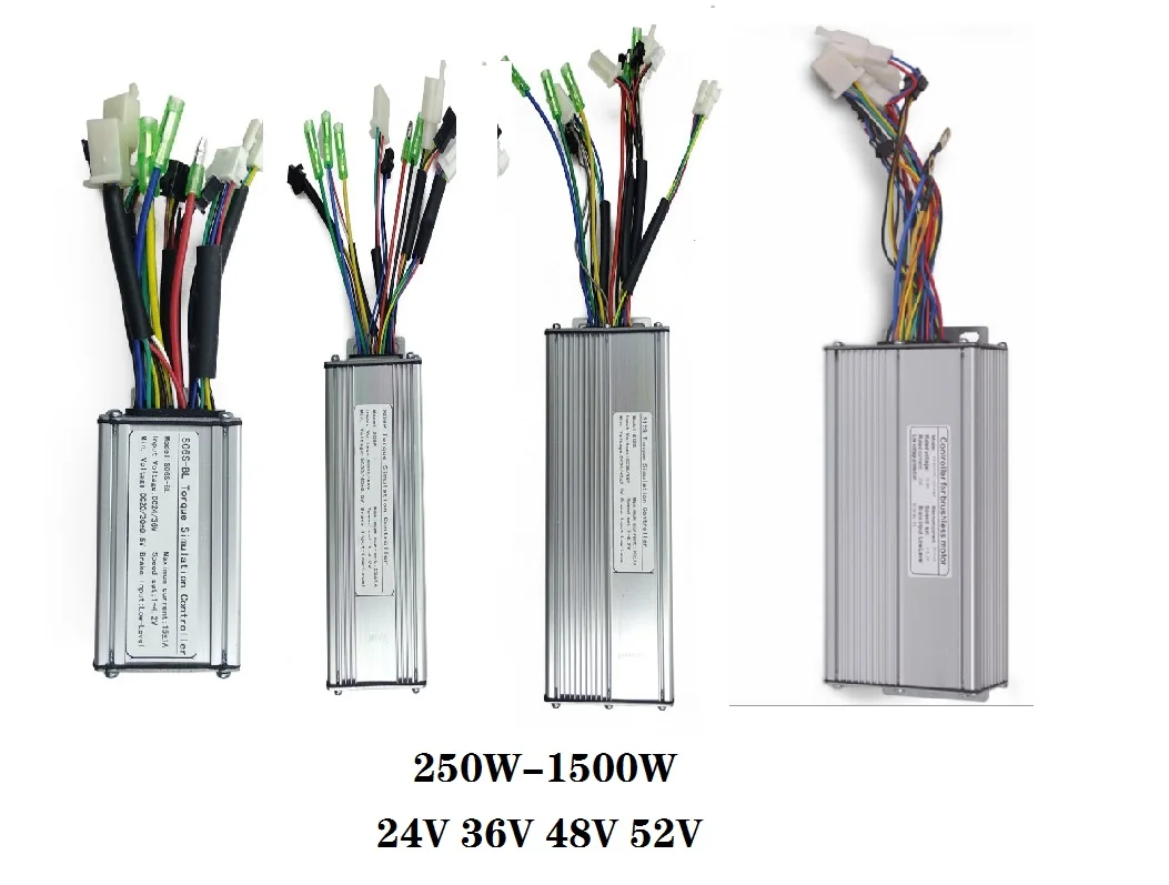Electric Bike Controller 36V 48V Ebike Sensorless Controller 250W 350W 500W 1000W 1500W KT Dual Mode Sinewave