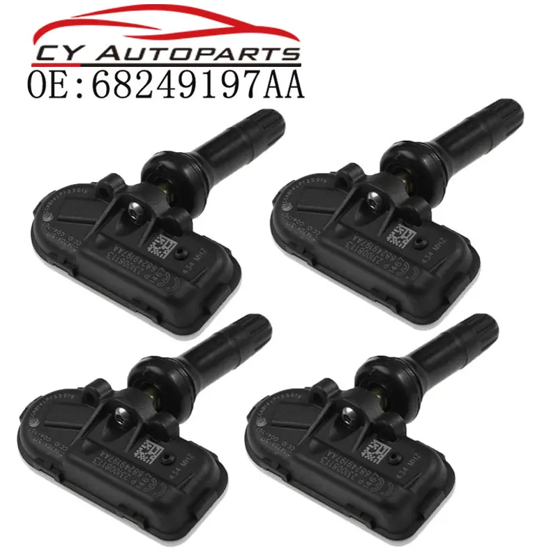 

YAOPEI 4 шт. Новинка 68249197AA TPMS датчики давления в шинах подходит для 2014-17 Dodge Ram 1500 2500 3500