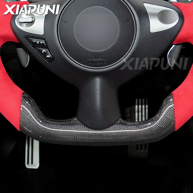 LED Carbon Fiber Steering Wheel For Nissan 370z Sylphy Infiniti FX35 2008-2011 FX37 FX50 QX70 2008-2019 Customized Racing Wheel - - Racext 5