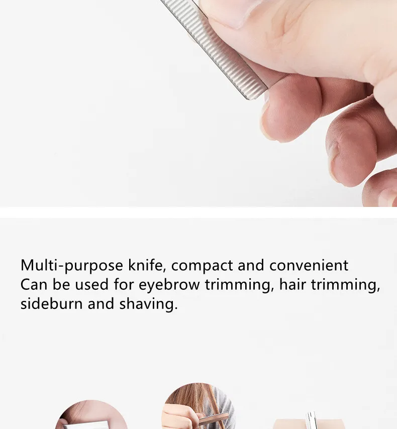 Description Picture 5 of item10 Pcs of Decoration Eyebrow Blade Stainless Steel Eyebrow Razor Eyebrow Knife Makeup Artist Razor Eyebrow Knife Beauty Tools