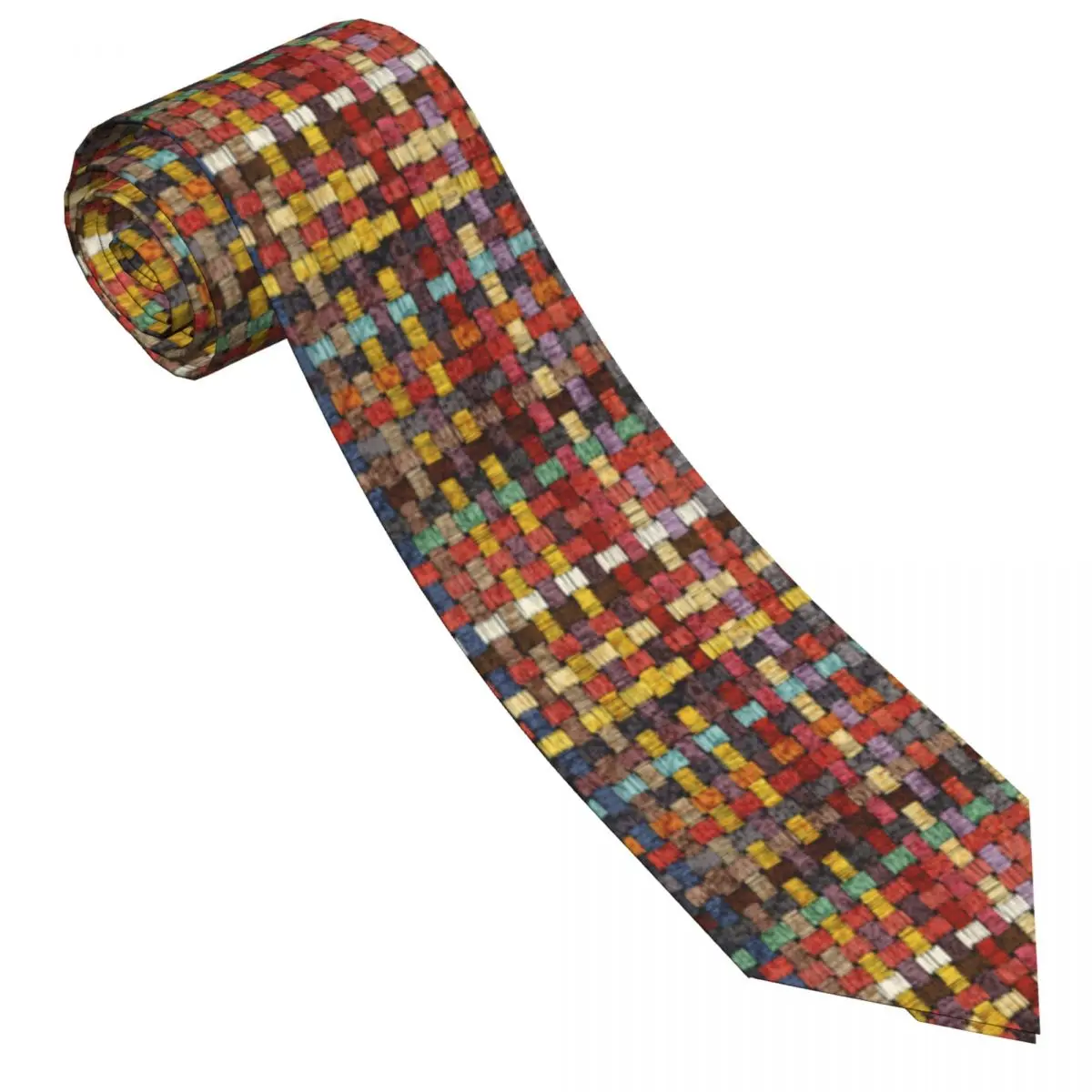 

Geometric Print Tie Fashion Graffiti Leisure Neck Ties Cute Funny Neck Tie For Men Women Printed Collar Tie Necktie Gift Idea