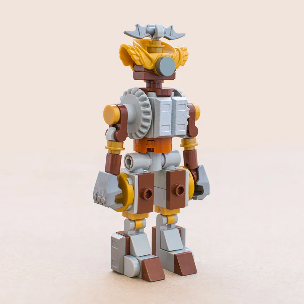 5 in 1 Steampunked Robots Building Block Set Movie Action Figure Bricks Blocks Toy Creative Model Building Children Xmas Gifts