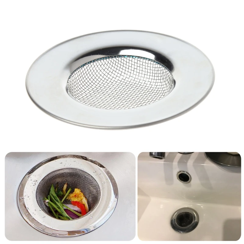 Mesh Kitchen Stainless Steel Sink Strainer Disposer Plug Drain Stopper Filter G5AB 4