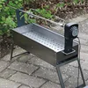 220V BBQ Grill Motor Meat Forks Set Rotating Motor Electric Rotisserie Spit Rod For Outdoors Camping Home Cooking BBQ Motor Set 2