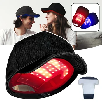 Berretto per la crescita dei capelli con laser Caschi per terapia con luce rossa a infrarossi Cappello per trattamenti per la perdita dei capelli Cappello per uomo Donna