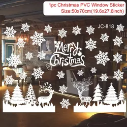 Festive Holiday Wall & Window Decals - Merry Christmas & New Year Decorations (Sticker 20)