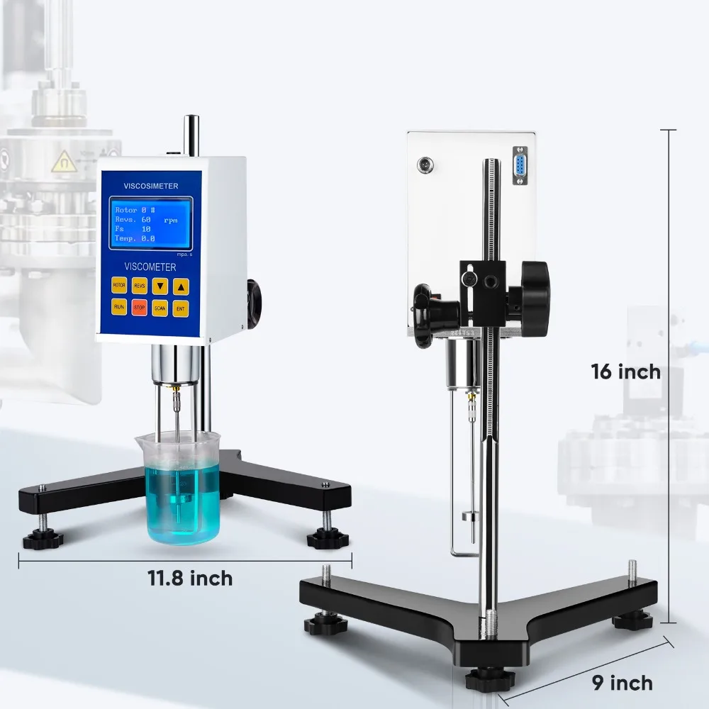 디지털 센서 점도계 실험실 테스트 장비, 회전식 점도계 오일 접착제 점도 계량기 측정 장치