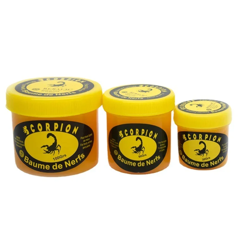 Scorpion Pain Relief Ointment Low Back Pain Relieves Rheumatism Sciatica Bruises Cramps and Relieves Peppermint Balm 30/60/100g pain analgesic cream