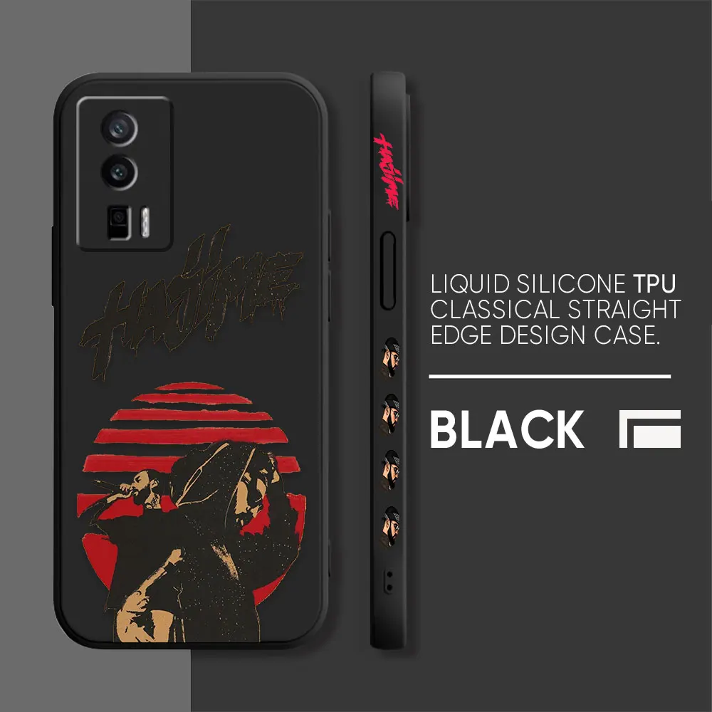 thumbnail image 1 of Funda para Redmi K60E K50 K40S K40 K30 K20 10C 9 8A 8 10 Pro 4G 5G Funda de silicona líquida Simple cantantes de Rap Miyagi y Andy Panda, 1 of 5