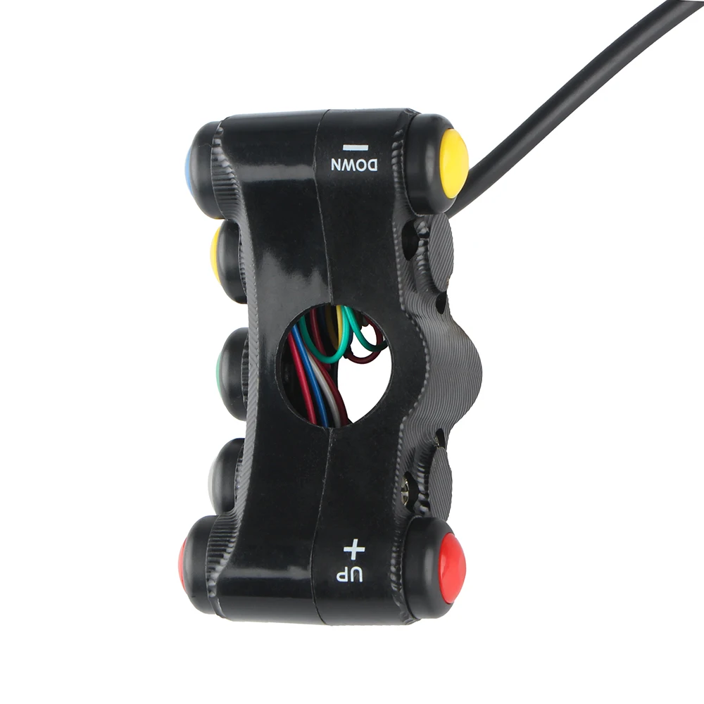12V Waterproof LED Otorcycle Handlebar Switch On/off Handlebar Etal Button Fog Light Horn