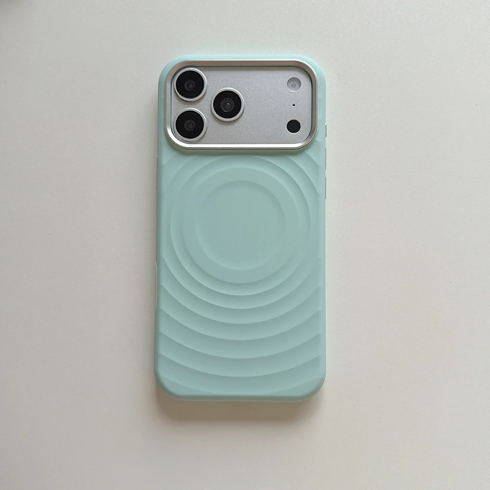 Water Ripples Liquid Silicone Shockproof Phone Case with Strong Magnetic Grip