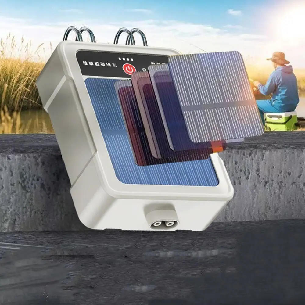 USB Rechargeable Solar Oxygen Pump Water Proof Ultra Silent Portable Aerator Automatic 2-4L/min Fish Tank Aerator